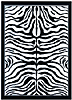 Zebra Drum Rug 